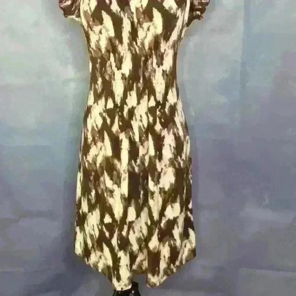 Michael Kors Ruffle Sleeve On or Off Shoulder Dress - Picture 2 of 10